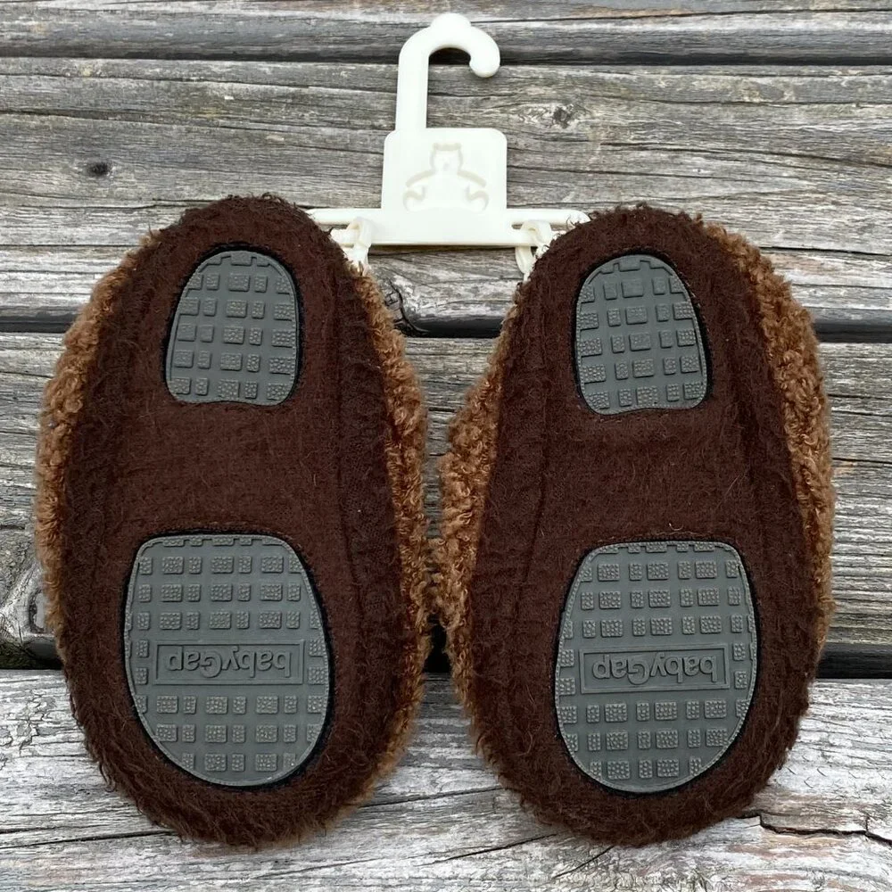 Baby Gap Brannan Bear Slippers for Toddler S (5-6)